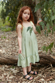 שמלה לילדה תלתן ירוק