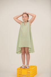 שמלת לילדה יהלום ירוק
