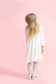 שמלה לילדה מיכל שיניל לבן
