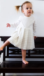 שמלה לתינוקת רון סריג לבן